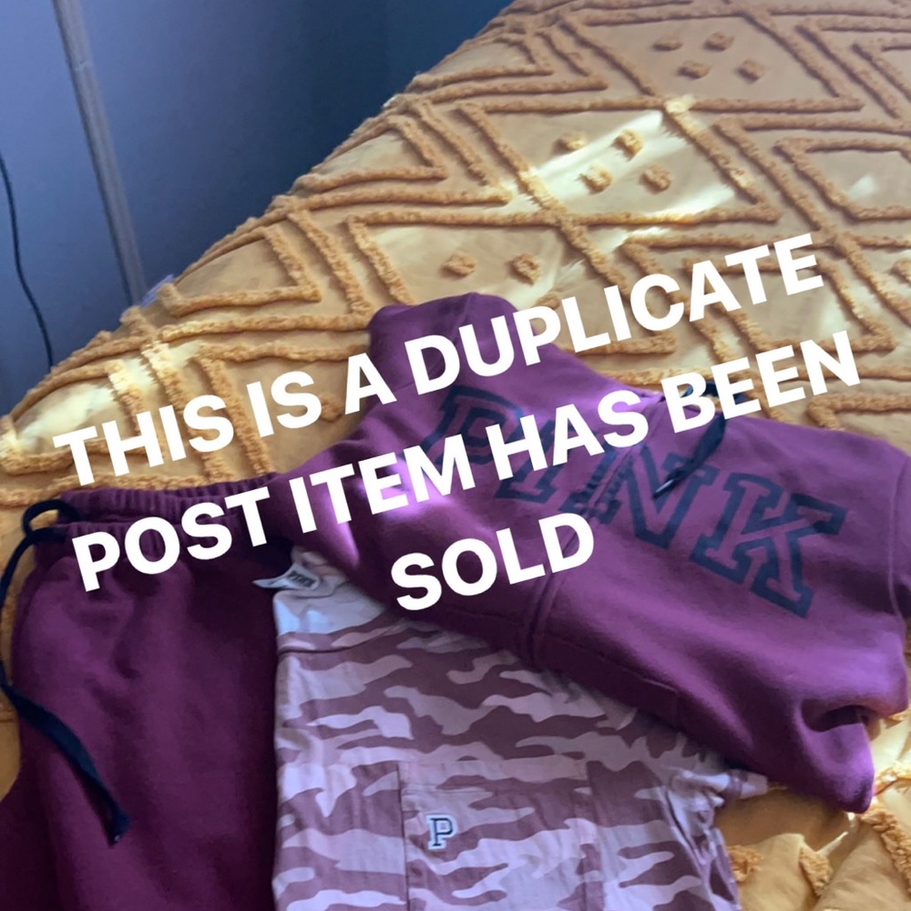 Pink burgundy jogger set shirt included